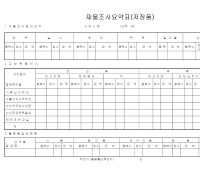 재물조사요약표(저장품)